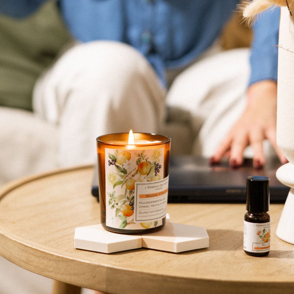 Lemon &amp; Basil Candle - Vitality